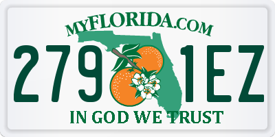 FL license plate 2791EZ