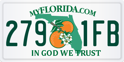 FL license plate 2791FB
