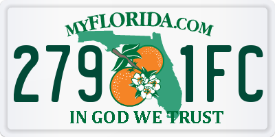 FL license plate 2791FC