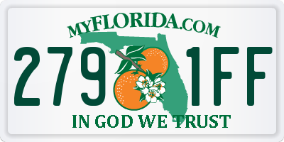 FL license plate 2791FF