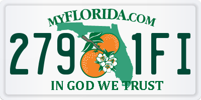 FL license plate 2791FI