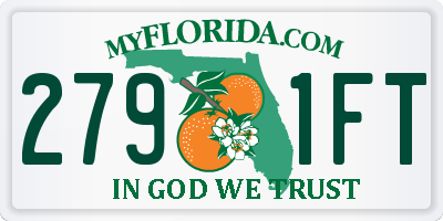 FL license plate 2791FT