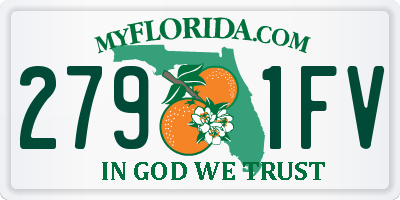 FL license plate 2791FV