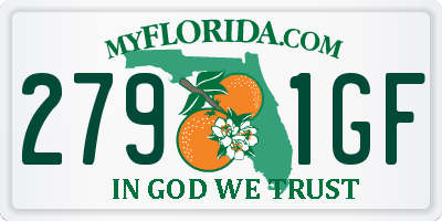 FL license plate 2791GF