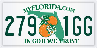 FL license plate 2791GG