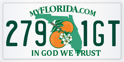 FL license plate 2791GT