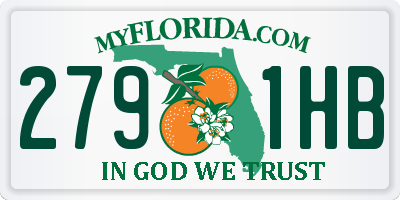 FL license plate 2791HB