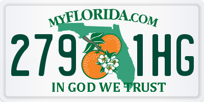 FL license plate 2791HG