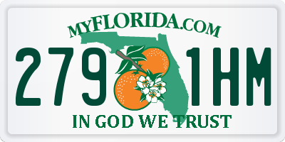 FL license plate 2791HM