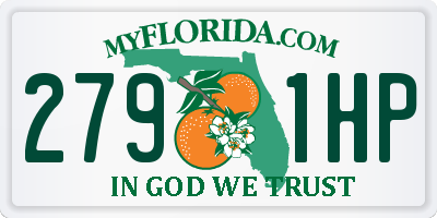 FL license plate 2791HP