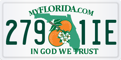 FL license plate 2791IE