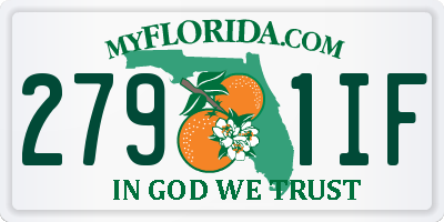 FL license plate 2791IF