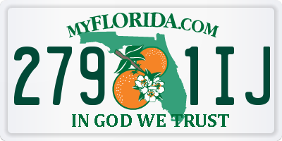 FL license plate 2791IJ