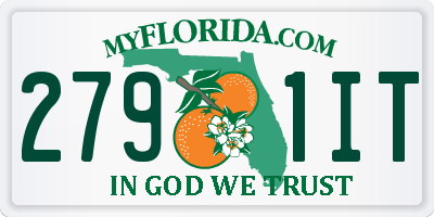 FL license plate 2791IT