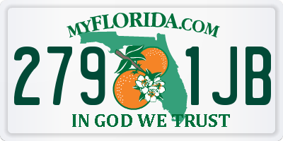FL license plate 2791JB