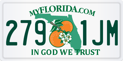 FL license plate 2791JM