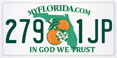 FL license plate 2791JP