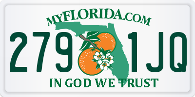 FL license plate 2791JQ
