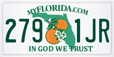 FL license plate 2791JR