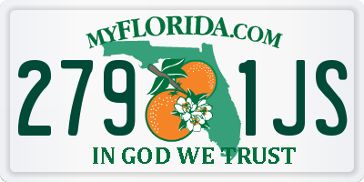 FL license plate 2791JS