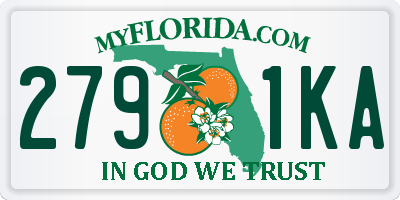 FL license plate 2791KA