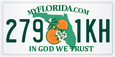 FL license plate 2791KH