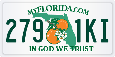 FL license plate 2791KI