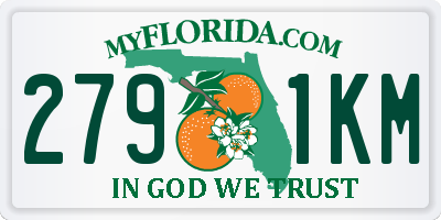 FL license plate 2791KM