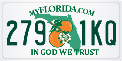FL license plate 2791KQ