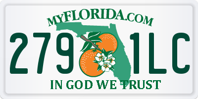 FL license plate 2791LC