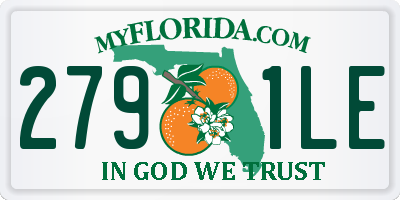 FL license plate 2791LE