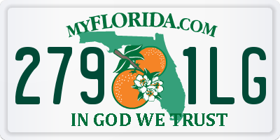 FL license plate 2791LG