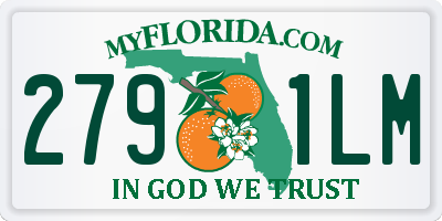 FL license plate 2791LM