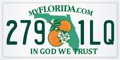 FL license plate 2791LQ