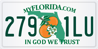 FL license plate 2791LU
