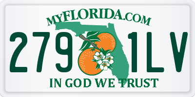 FL license plate 2791LV