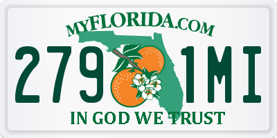 FL license plate 2791MI