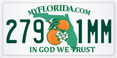FL license plate 2791MM