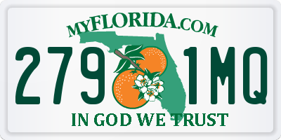 FL license plate 2791MQ