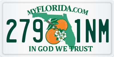 FL license plate 2791NM
