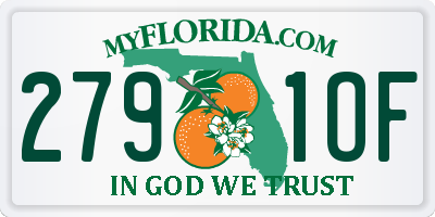 FL license plate 2791OF