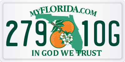FL license plate 2791OG