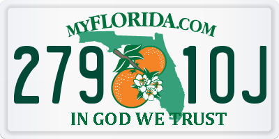 FL license plate 2791OJ