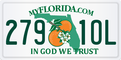 FL license plate 2791OL
