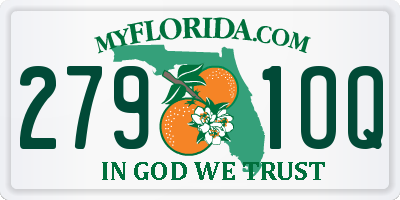 FL license plate 2791OQ