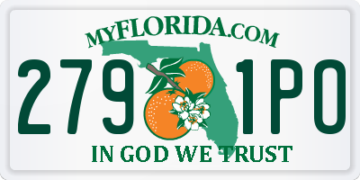FL license plate 2791PO