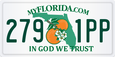 FL license plate 2791PP
