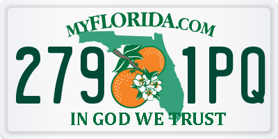 FL license plate 2791PQ