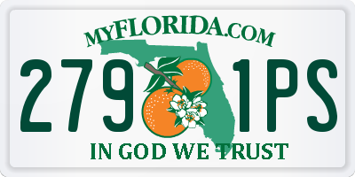FL license plate 2791PS