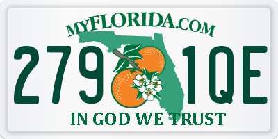 FL license plate 2791QE